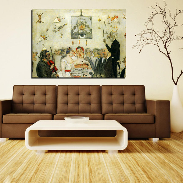 Charlton Home® James Ensor Wall Art Au Conservatoire by Wrapped Canvas Print Wayfair